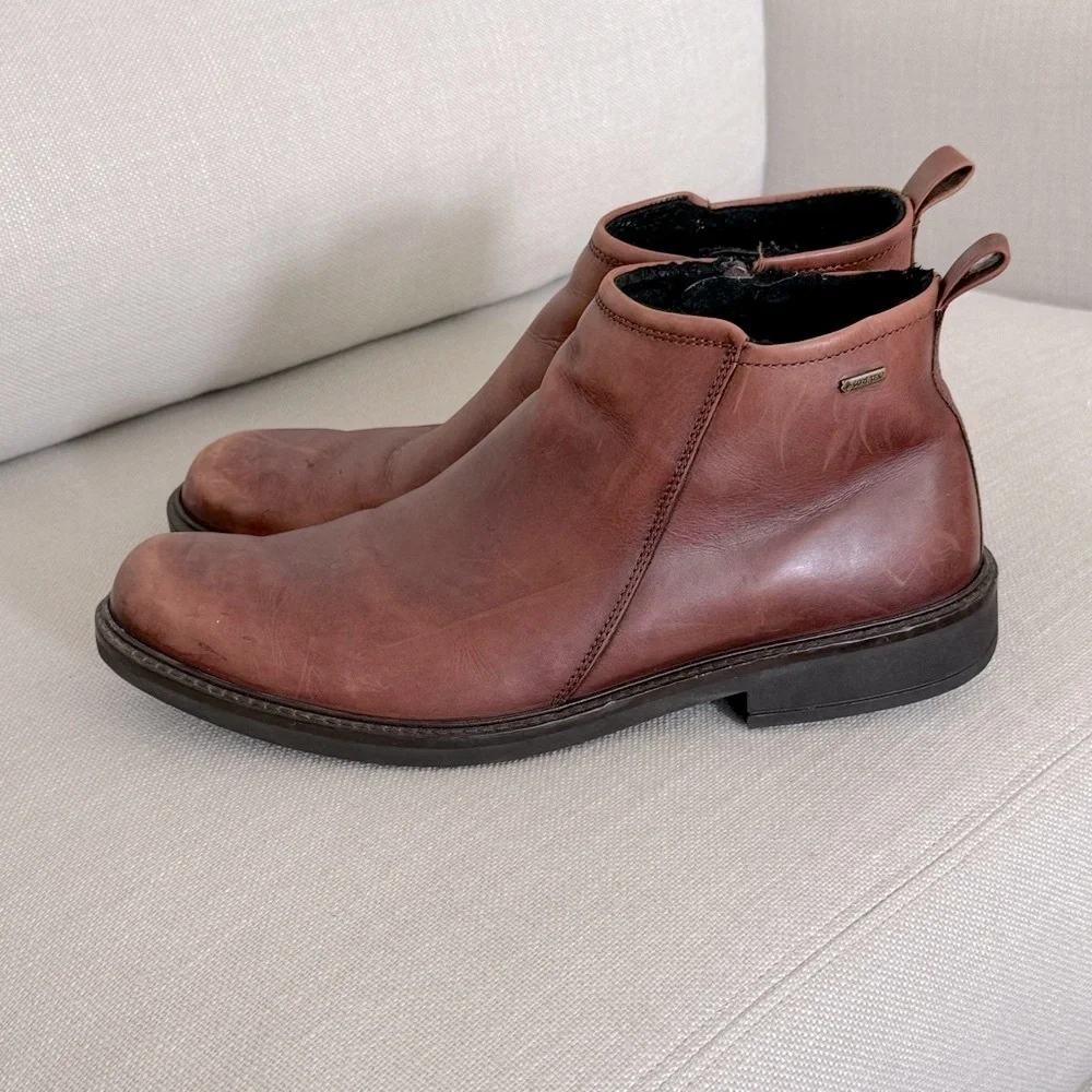 ECCO Men's Holton Plain Toe Gore-tex Chelsea Boot Size 46